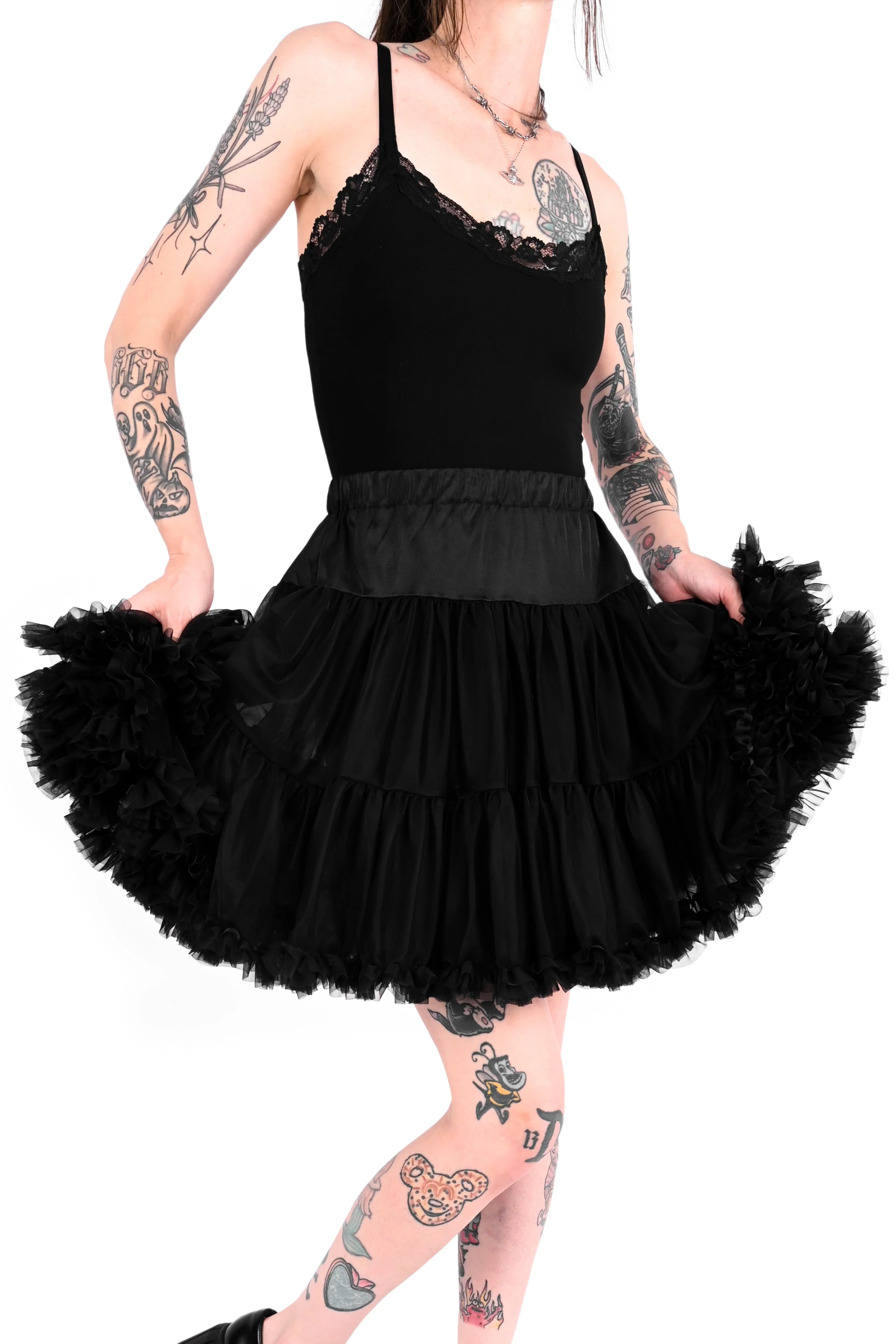 Fluffy Black Petticoat - XS/S/M - Image 3