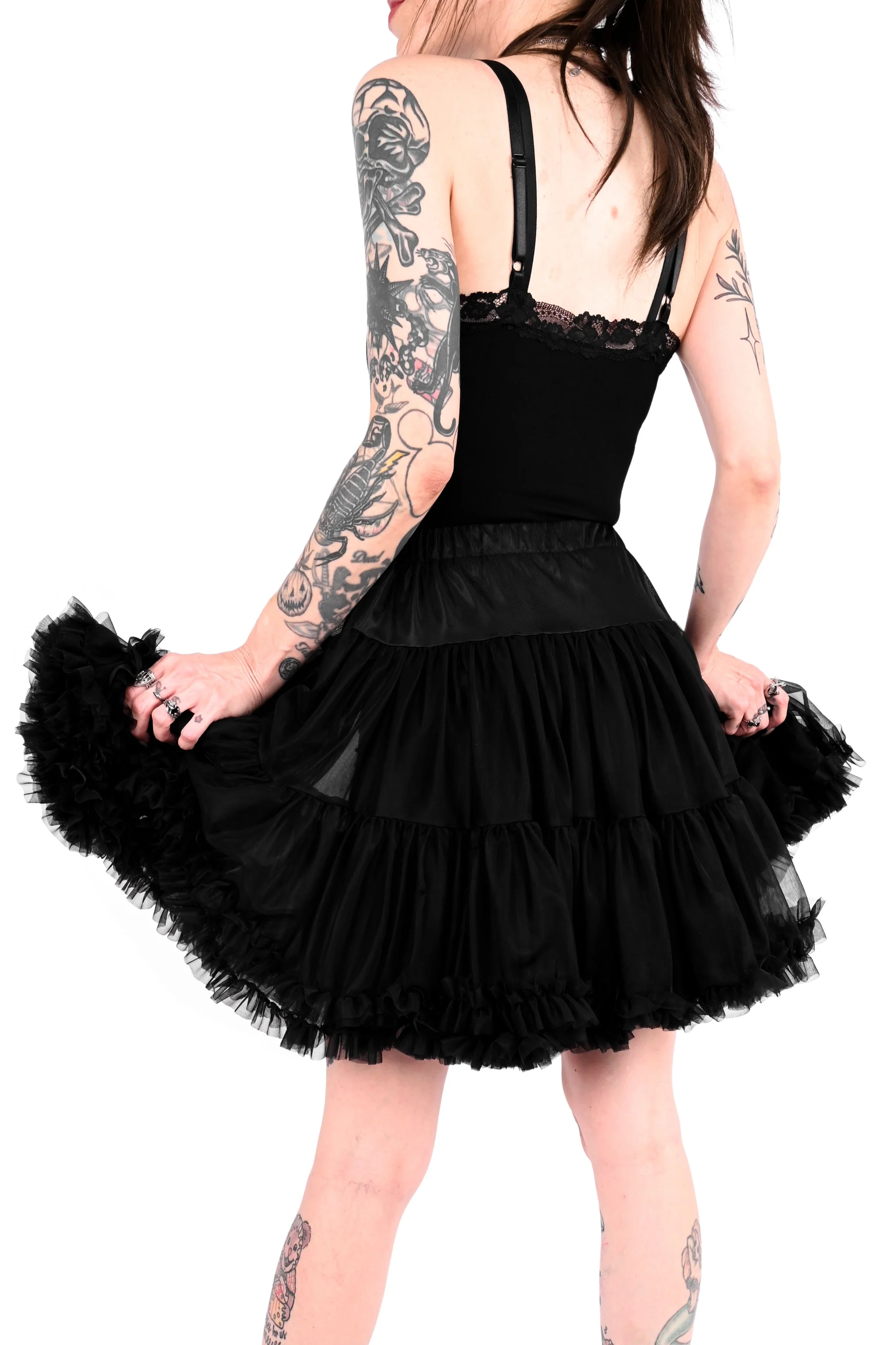 Fluffy Black Petticoat - XS/S/M - Image 4