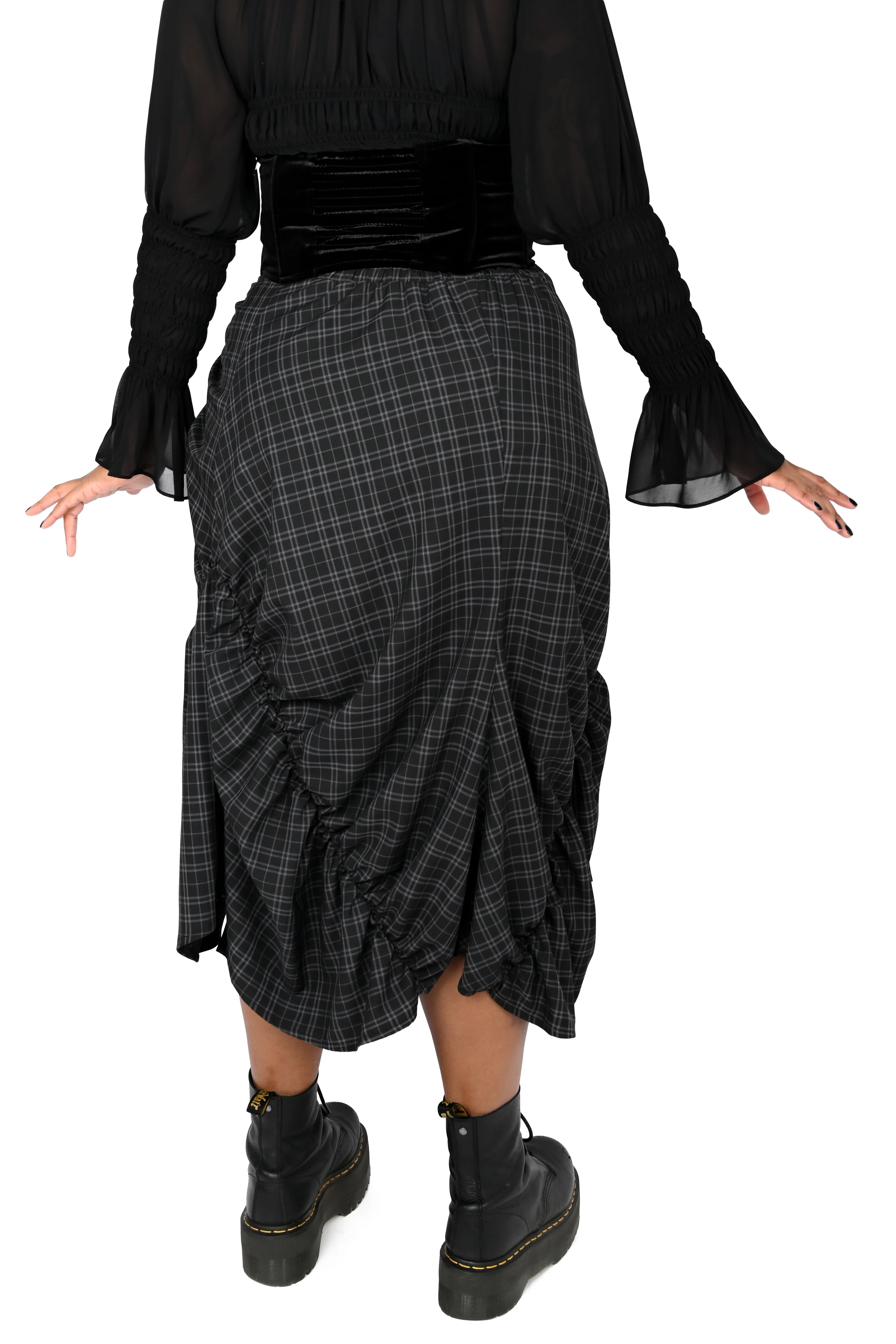 Cara Skirt - DEADSTOCK - Dark Plaid - Image 5