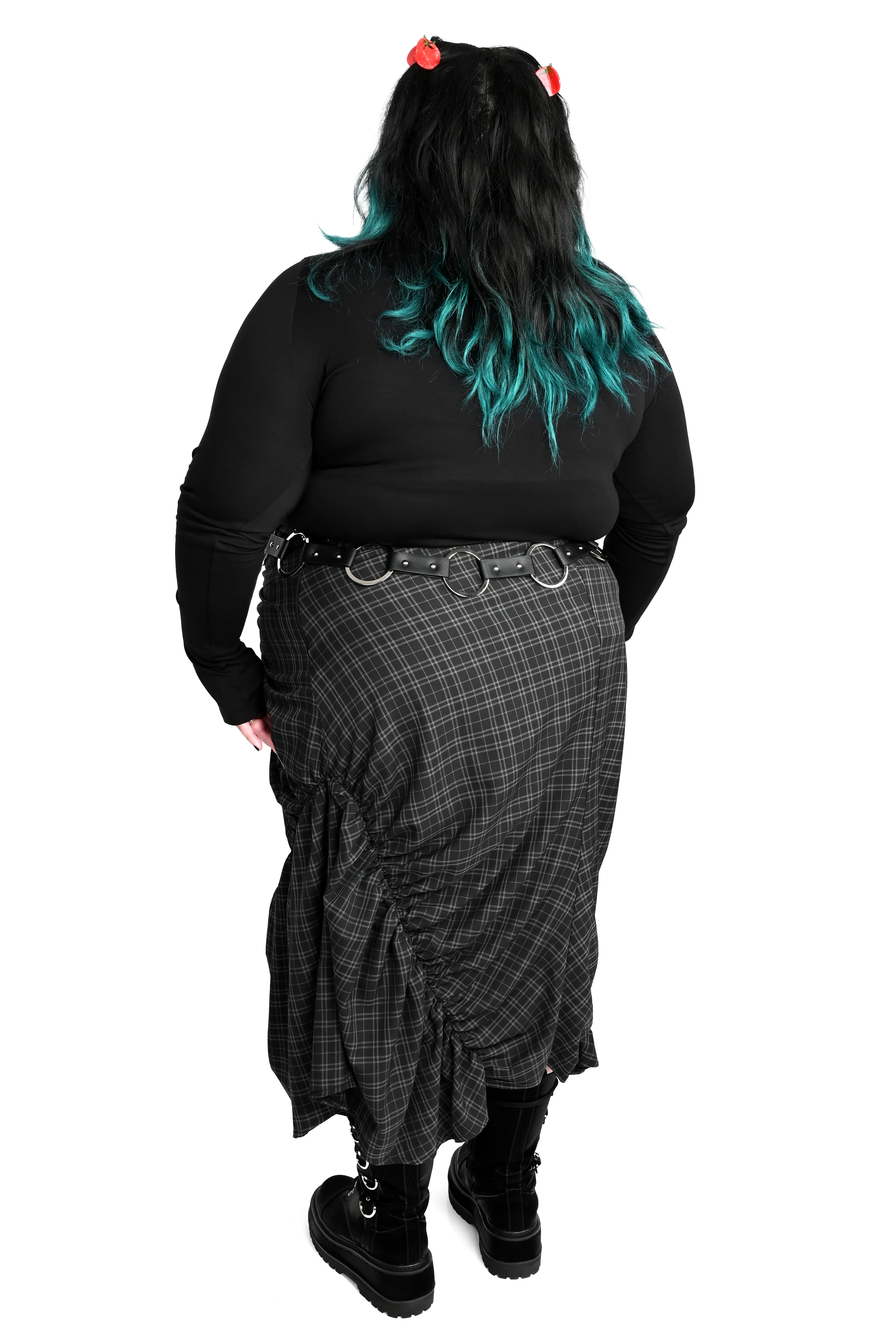 Cara Skirt - DEADSTOCK - Dark Plaid - Image 7