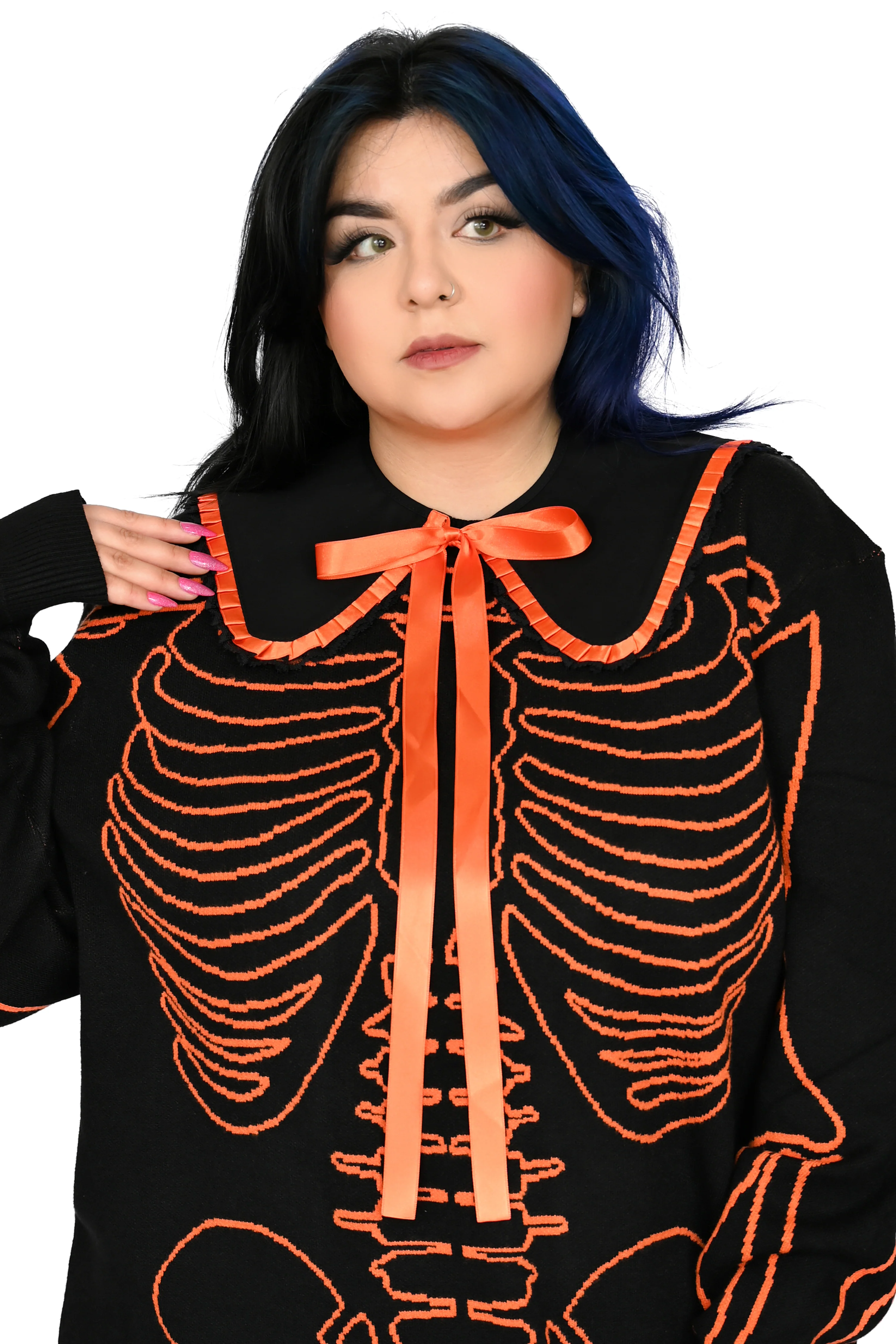 Claudia Collar - Black/Orange - Image 3