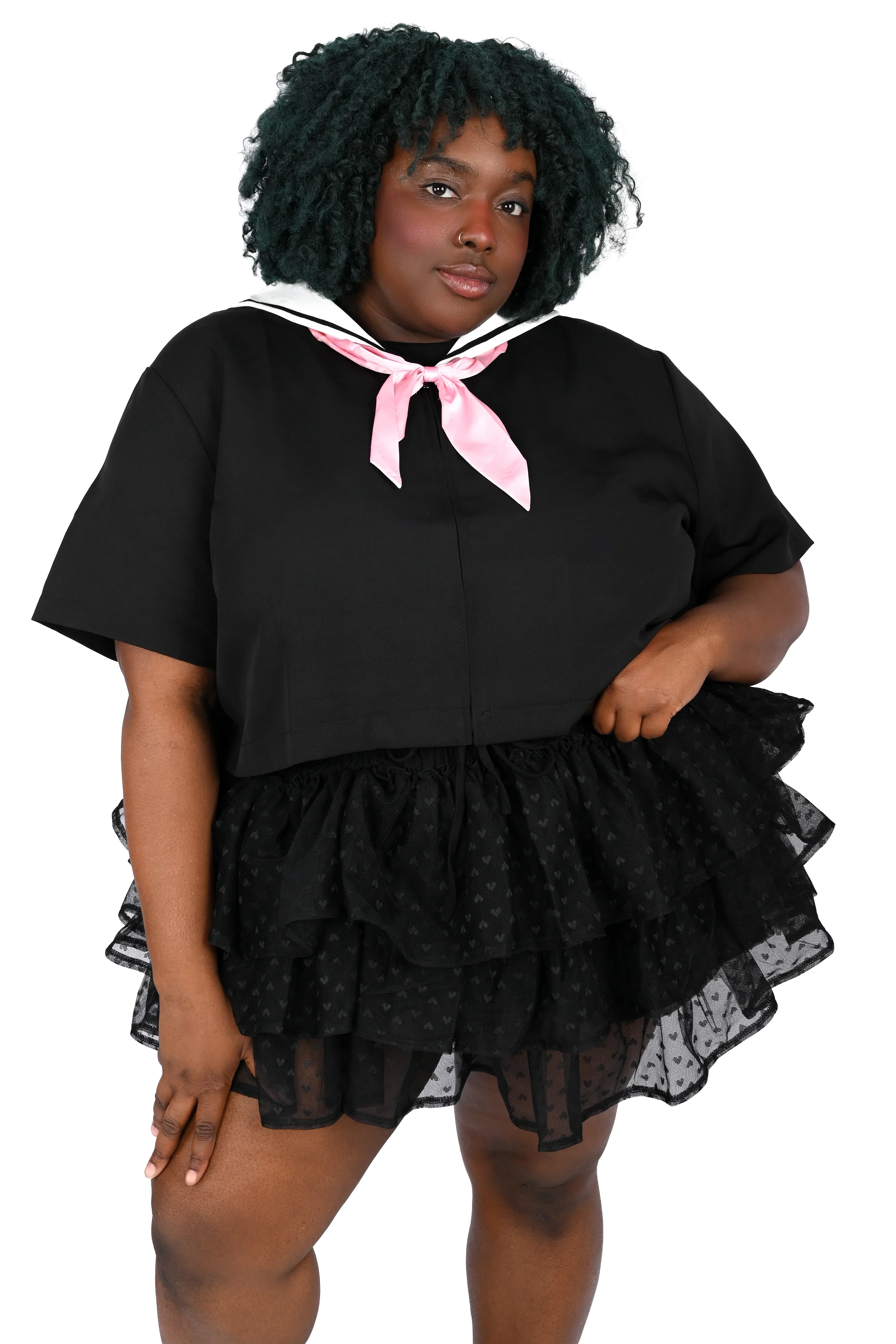 Cotton Candy Ruffle Skort - Licorice - Image 2