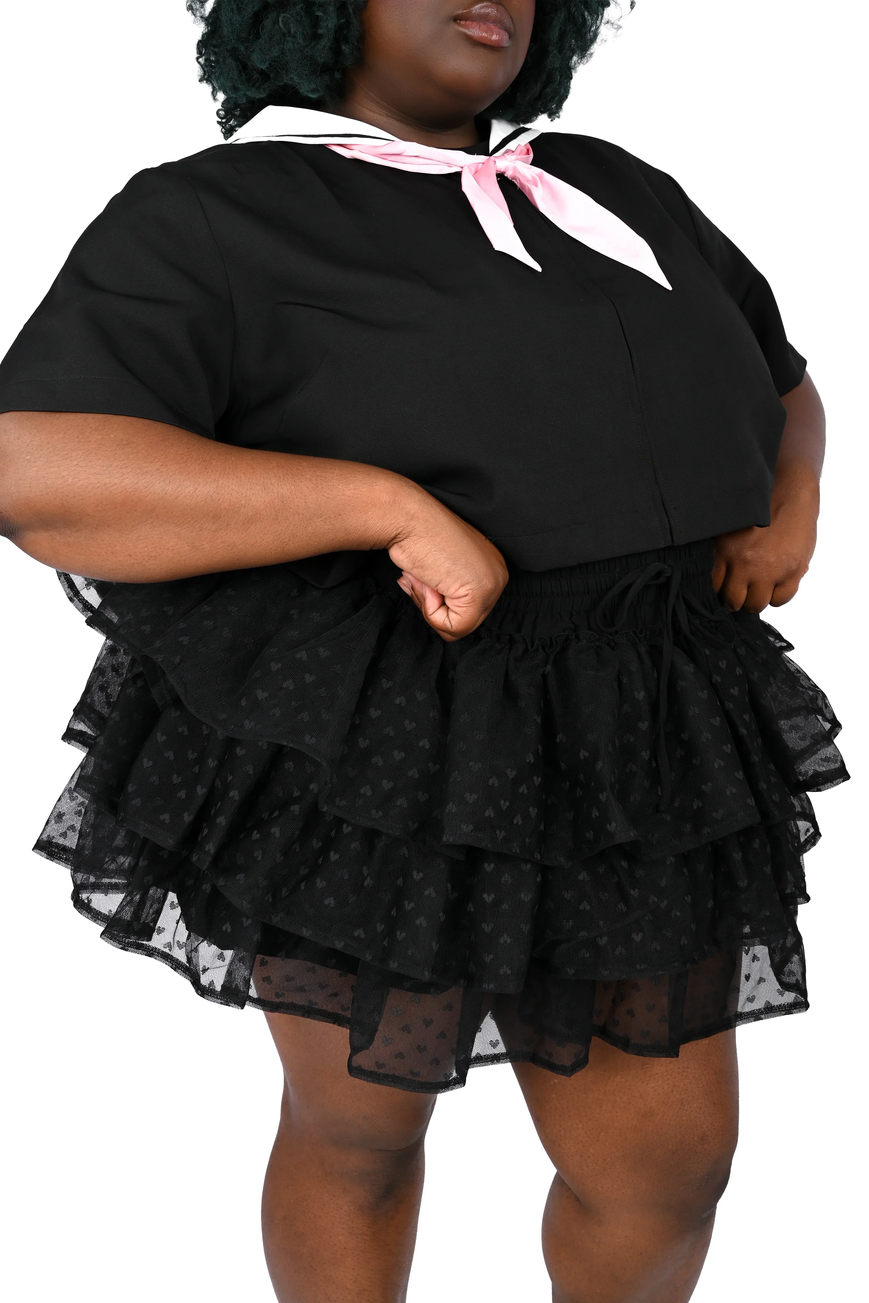 Cotton Candy Ruffle Skort - Licorice - Image 4