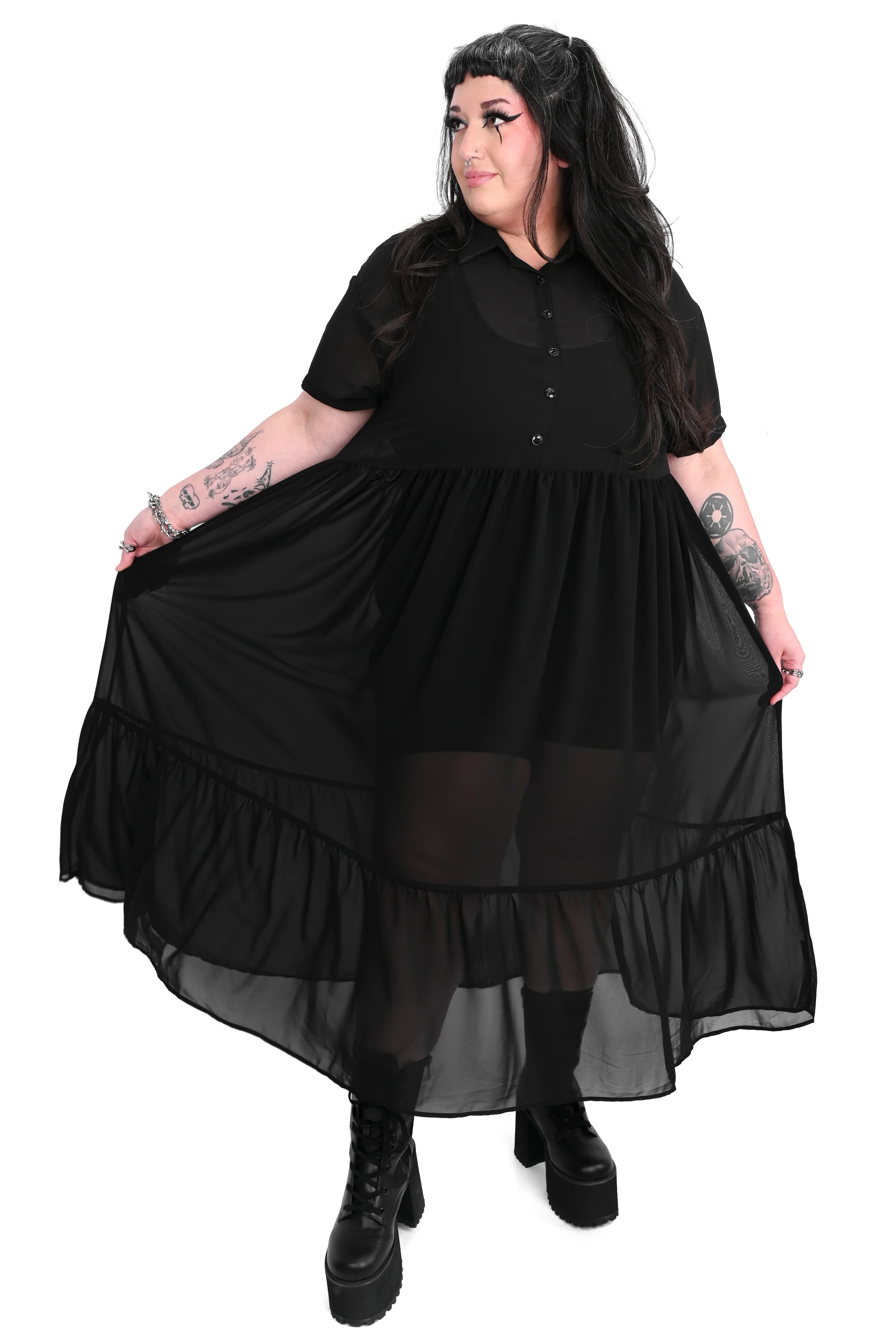 Dakota Chiffon Dress - Image 7