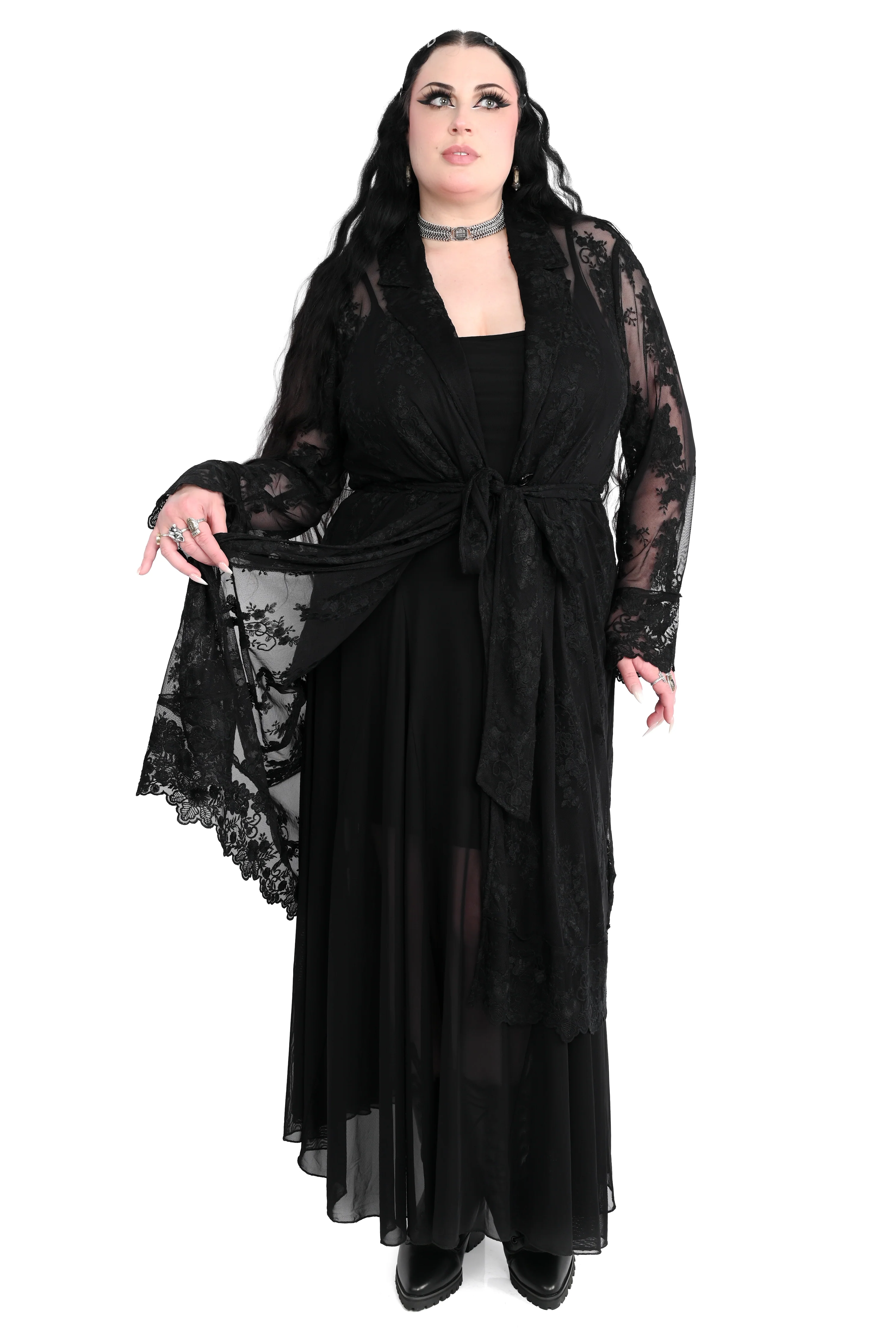 Ingrid Lace Trench Coat