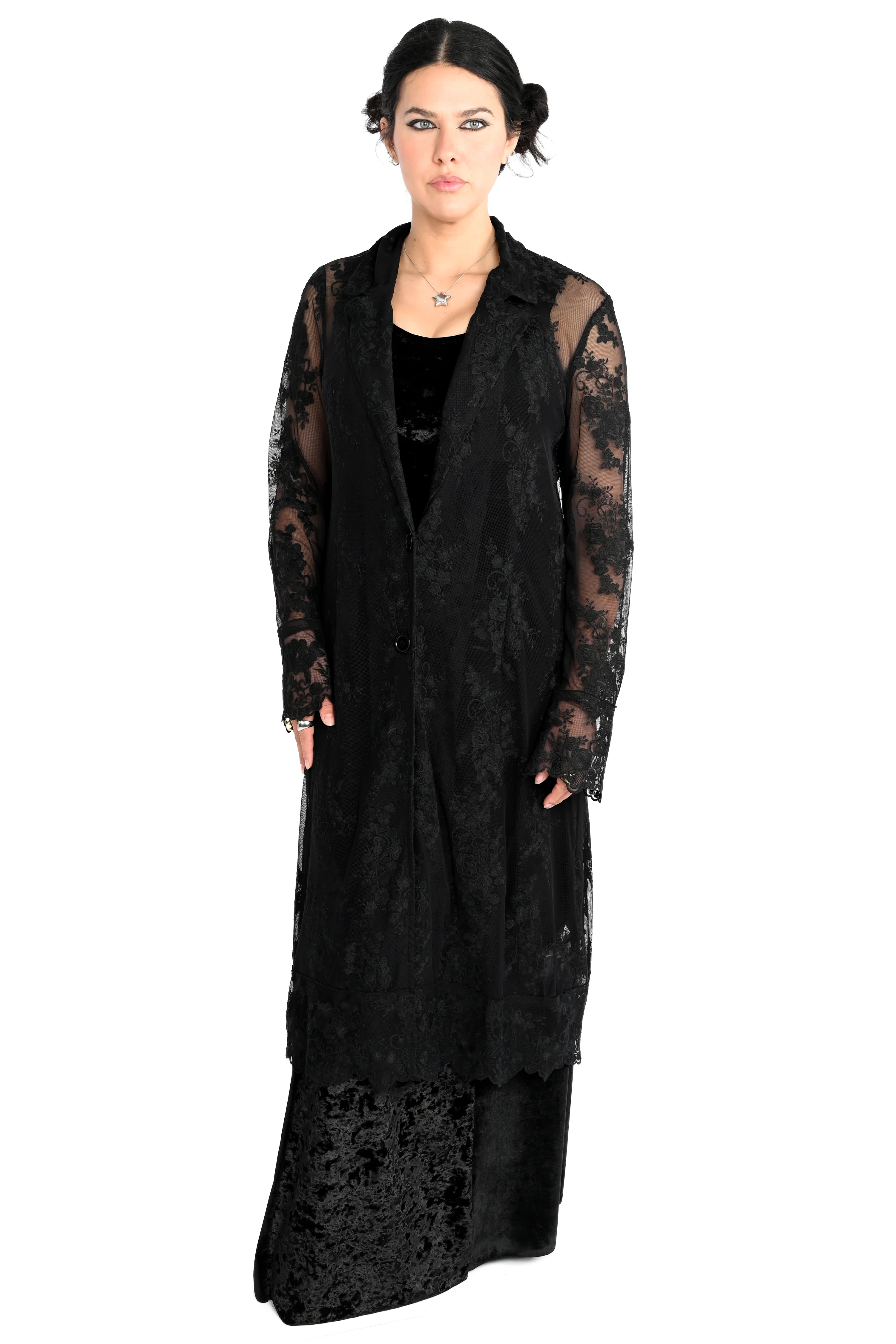 Ingrid Lace Trench Coat - Image 15