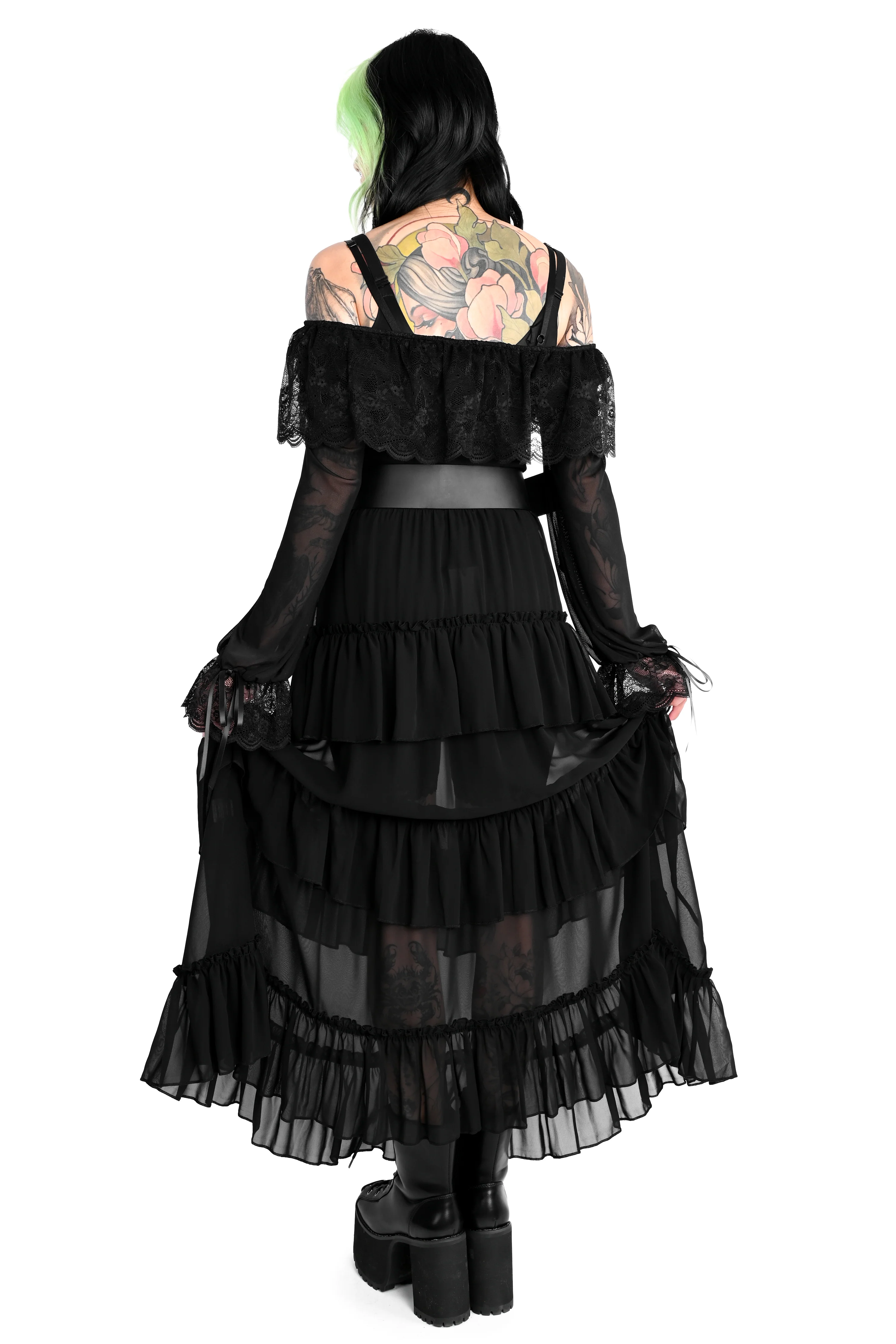 Leah Ruffle Skirt - Chiffon - Sign Up For Restock Notifications! - 4XL left! - Image 9