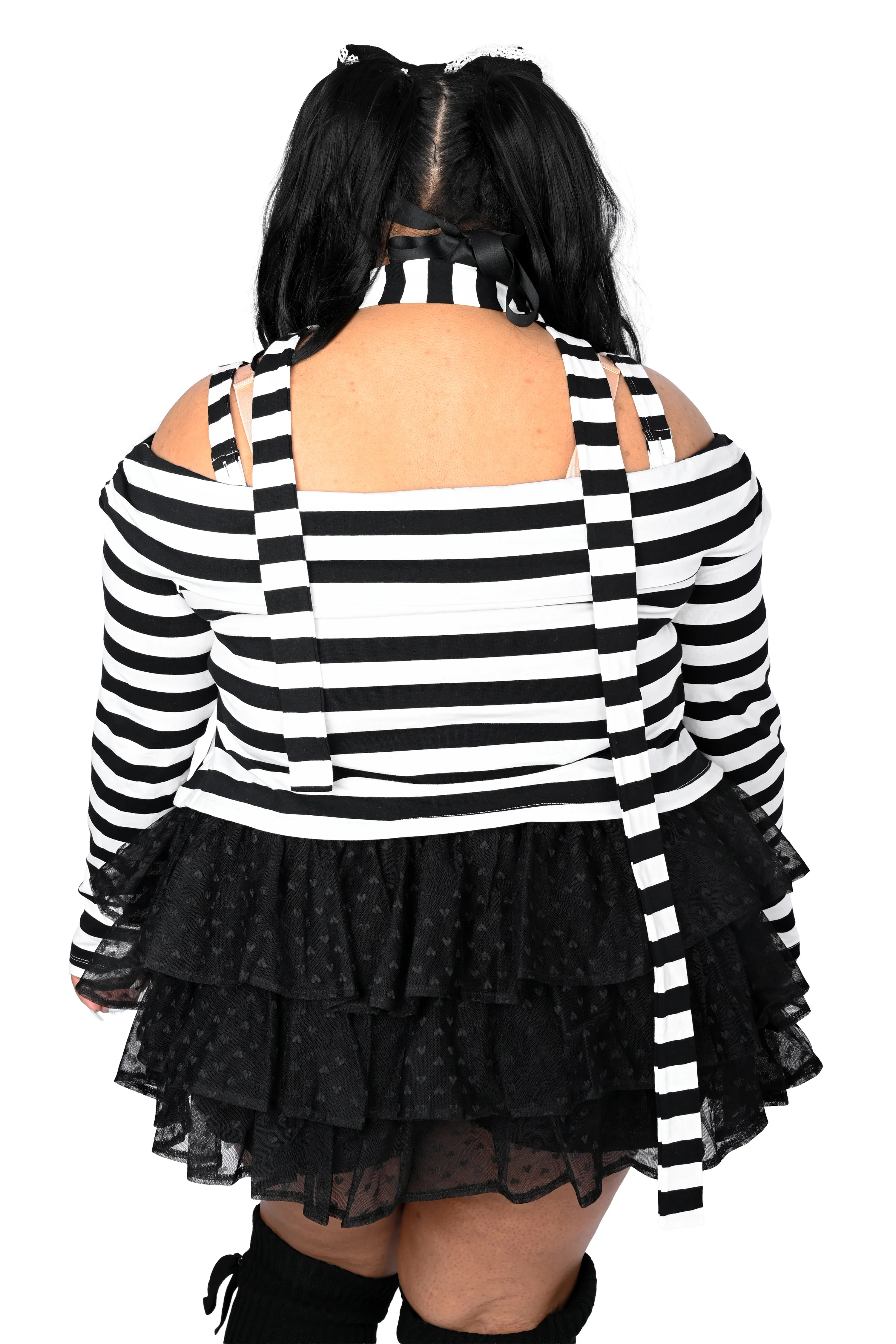 Lina Striped Top - Black/White - XS/3XL/5XL left! - Image 8