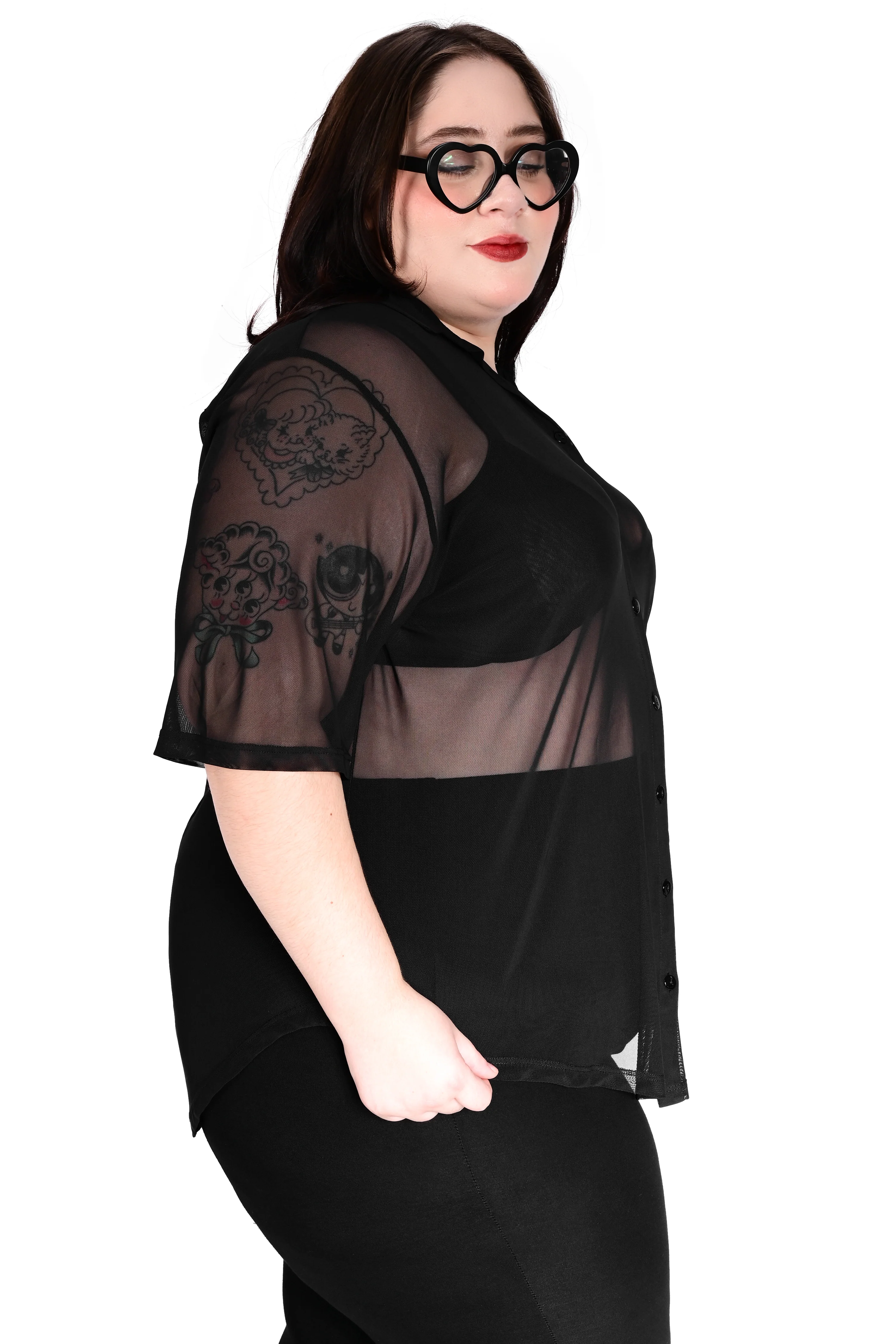 Short Sleeve Mesh Memphis Oversized Shirt- Sign Up For Restock Notifications! - Image 5