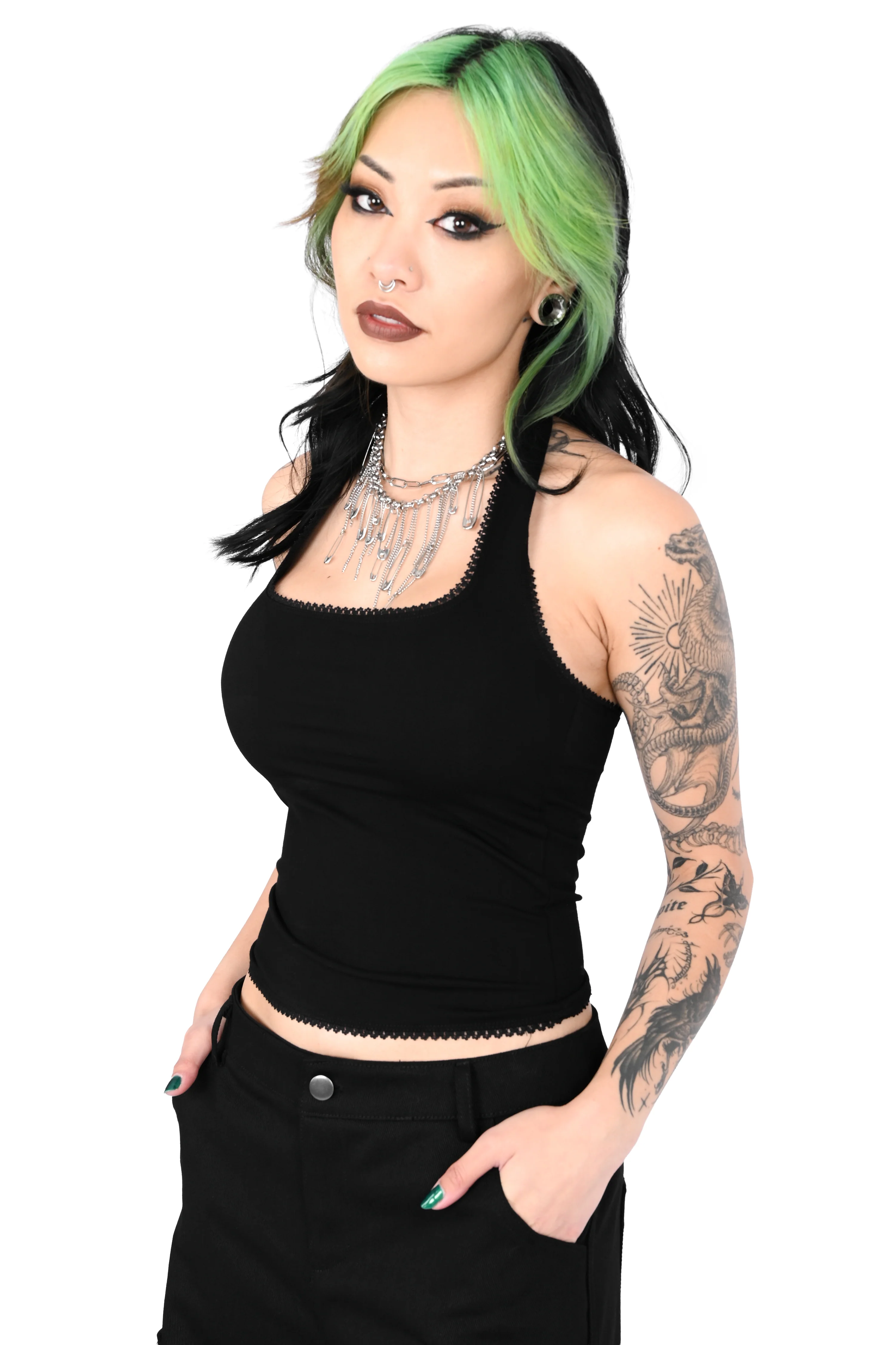 Square Neck Halter Top - Image 3