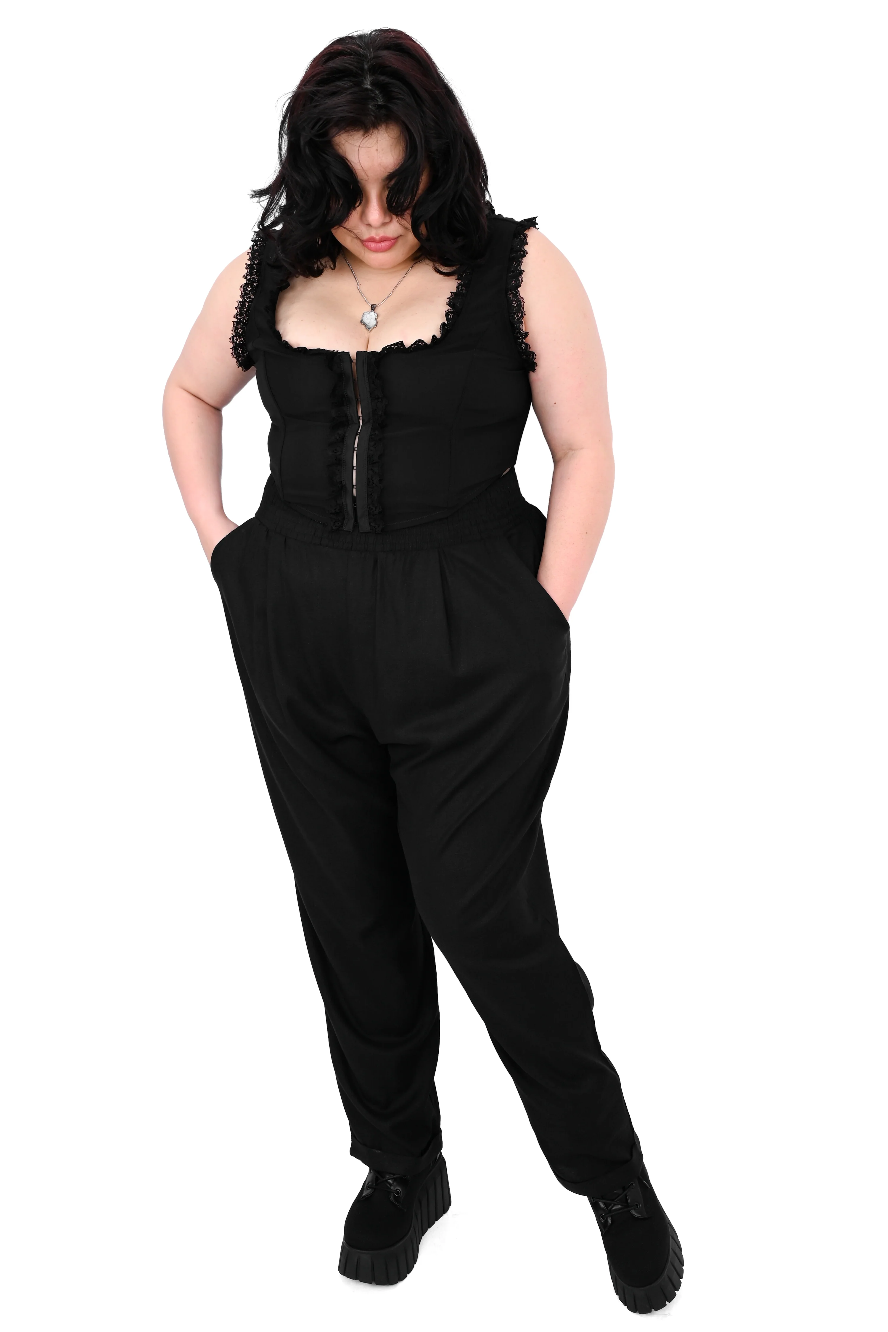 Tapered Culotte Pants - No Restock! Final Sale -XS left! - Image 3