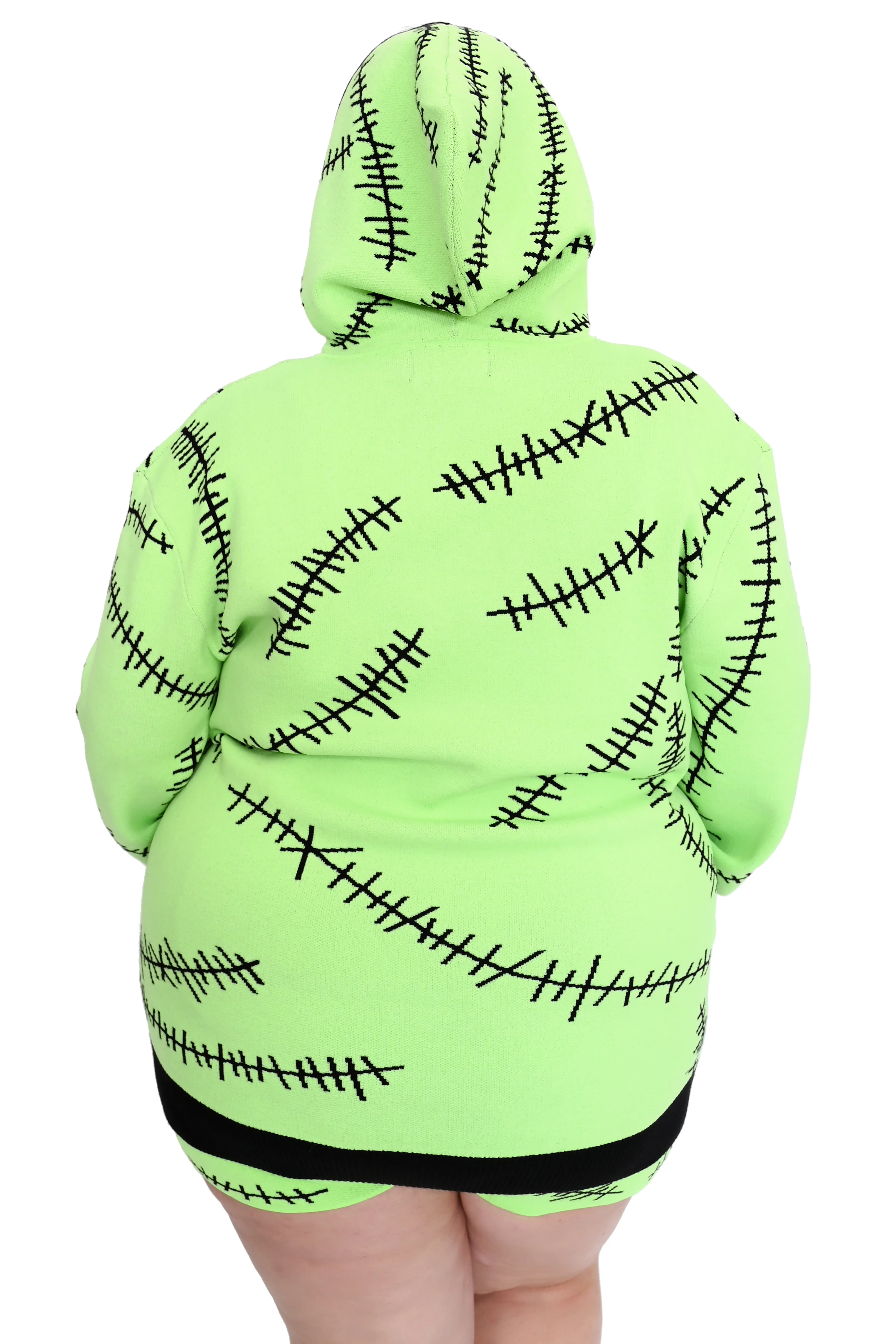 The Boogie Man Hoodie Sweater - Green Glow - XS/S left! - Image 8
